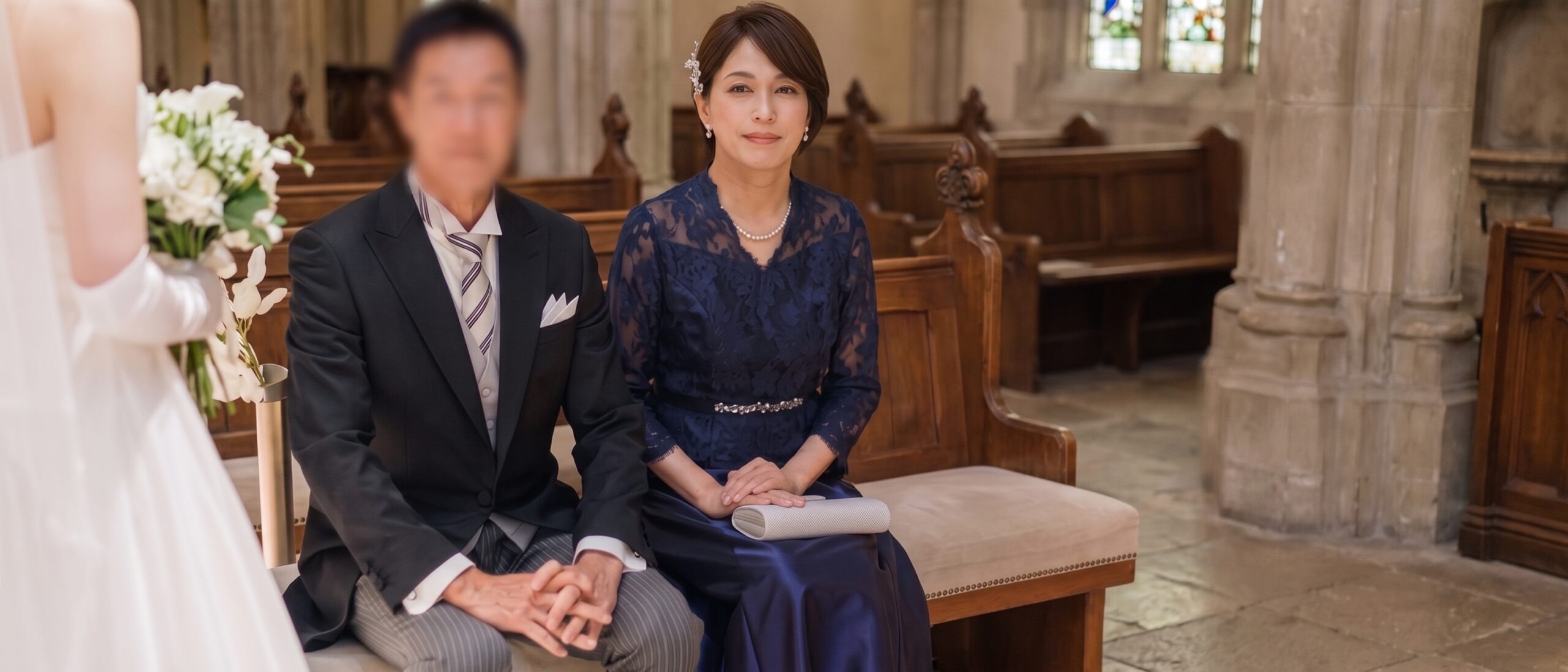 花嫁の母親のフォーマル女装